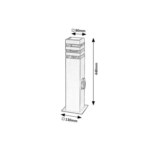 RÁBALUX Ankara 77122 Kültéri állólámpa IP44 230V, 50Hz