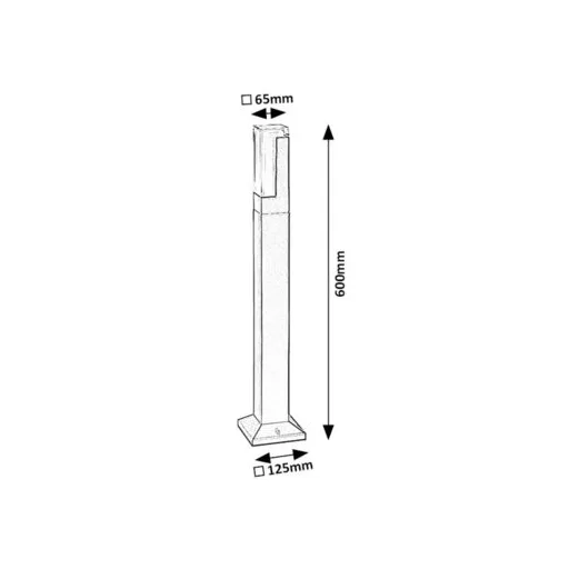 RÁBALUX Darvas 77128 Kültéri állólámpa IP54 230V, 50Hz