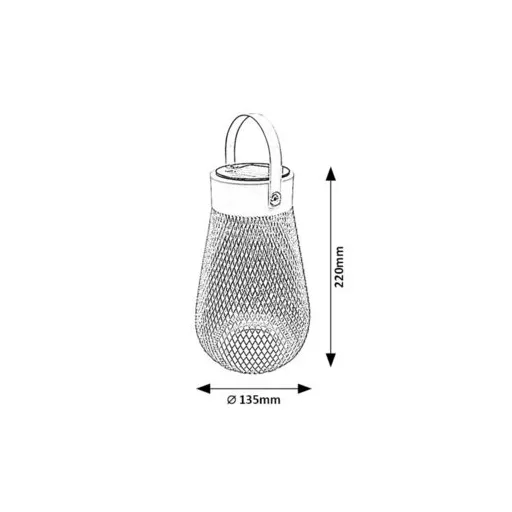 RÁBALUX Tapolca 77176 Kültéri dekor világítás IP44 DC 1.2V