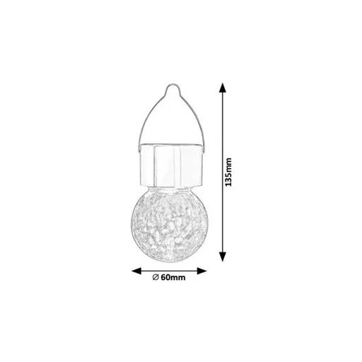 RÁBALUX Yola 7850 Napelemes lámpa IP44 DC 1.2V
