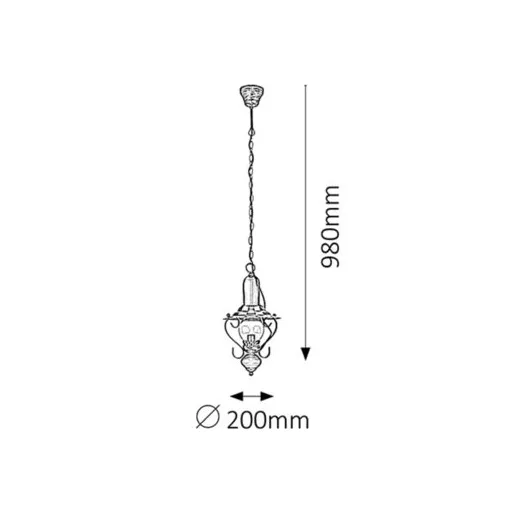 RÁBALUX Enna 7869 Csillár IP20 230V, 50Hz