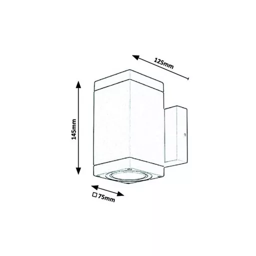 RÁBALUX Buffalo 7888 Kültéri fali lámpa IP54 230V, 50Hz