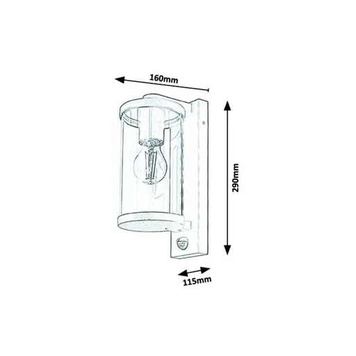 RÁBALUX Silistra 7892 Kültéri fali lámpa IP44 230V, 50Hz