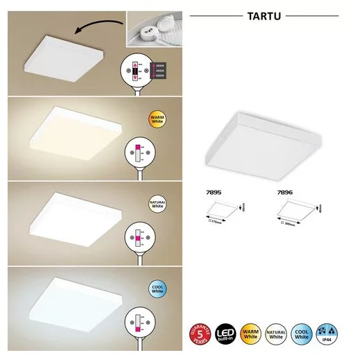 RÁBALUX Tartu 7896 Kültéri mennyezeti lámpa IP44 230V, 50Hz