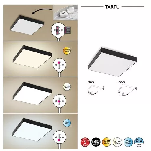 RÁBALUX Tartu 7899 Kültéri mennyezeti lámpa IP44 230V, 50Hz