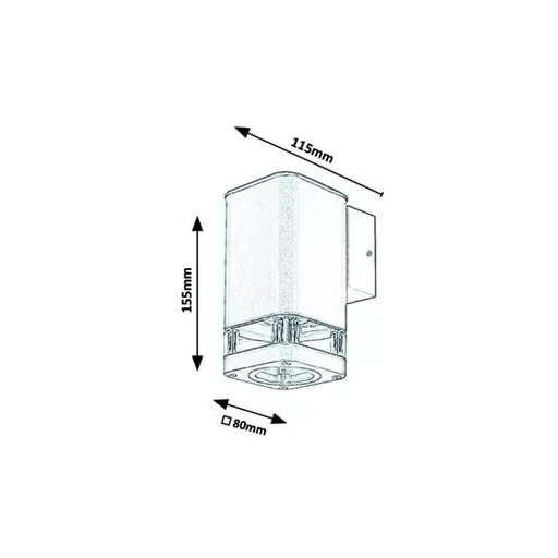 RÁBALUX Sintra 7955 Kültéri fali lámpa IP44 230V, 50Hz