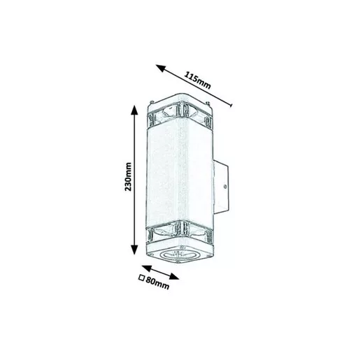 RÁBALUX Sintra 7956 Kültéri fali lámpa IP44 230V, 50Hz