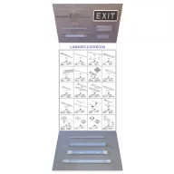 ELMARK 800519 ADVERTISING STAND- 10 LUMINAIRES BATHROOM