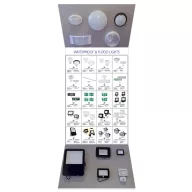 ELMARK 800523 ADVERTISING STAND- 14 WATERPROOF FLOOD LIGHTS