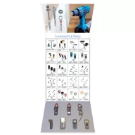 ELMARK 800541 ADVERTISING STAND- 30 FLASHLIGHTS TOOLS