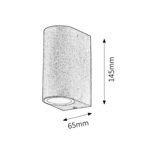 RÁBALUX Chile 8019 Kültéri fali lámpa IP44 230V, 50Hz