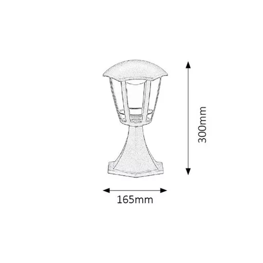 RÁBALUX Sorrento 8127 Kültéri állólámpa IP44 230V, 50Hz