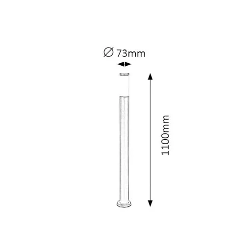RÁBALUX Black torch 8148 Kültéri állólámpa IP44 230V, 50Hz