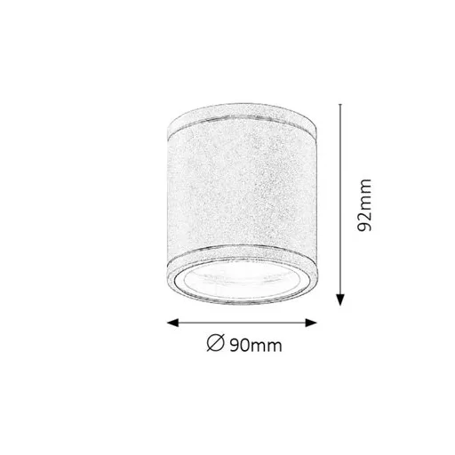 RÁBALUX Akron 8150 Kültéri mennyezeti lámpa IP54 230V, 50Hz