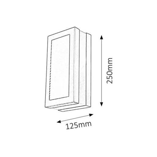 RÁBALUX Stuttgart 8170 Kültéri fali lámpa IP44 230V, 50Hz