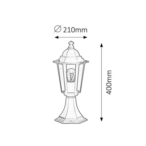 RÁBALUX Velence 8206 Kültéri állólámpa IP43 230V, 50Hz
