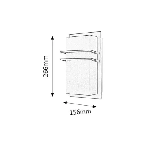 RÁBALUX Seattle 8229 Kültéri fali lámpa IP44 230V, 50Hz