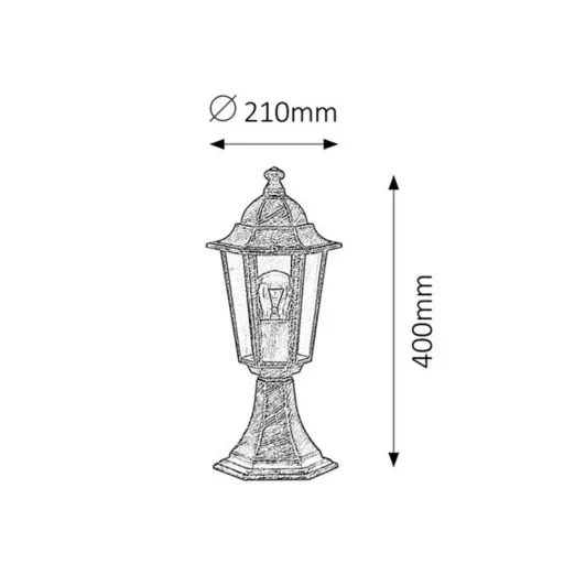 RÁBALUX Velence 8236 Kültéri állólámpa IP43 230V, 50Hz