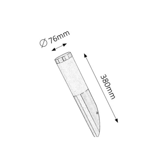 RÁBALUX Inox torch 8261 Kültéri fali lámpa IP44 230V, 50Hz