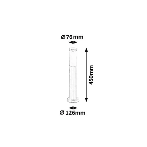 RÁBALUX Inox torch 8263 Kültéri állólámpa IP44 230V, 50Hz