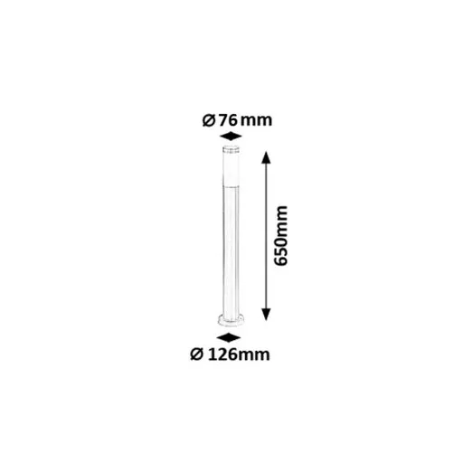 RÁBALUX Inox torch 8264 Kültéri állólámpa IP44 230V, 50Hz