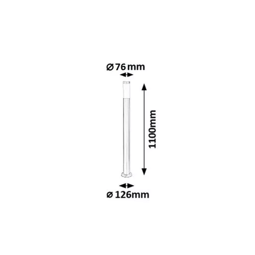 RÁBALUX Inox torch 8265 Kültéri állólámpa IP44 230V, 50Hz