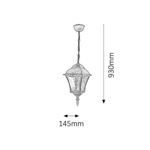 RÁBALUX Toscana 8394 Kültéri függeszték IP43 230V, 50Hz
