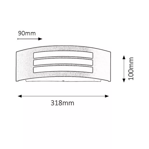 RÁBALUX Roma 8409 Kültéri fali lámpa IP44 230V, 50Hz