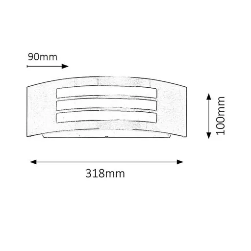 RÁBALUX Roma 8410 Kültéri fali lámpa IP44 230V, 50Hz
