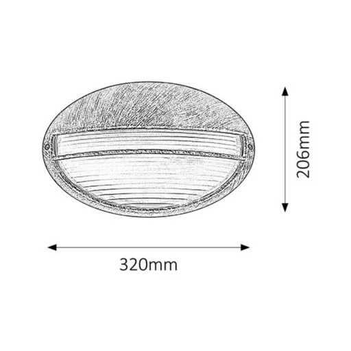 RÁBALUX Hektor 8496 Kültéri fali lámpa IP54 230V, 50Hz