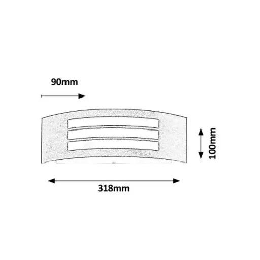 RÁBALUX Roma 8511 Kültéri fali lámpa IP44 230V, 50Hz
