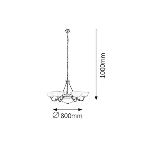 RÁBALUX Marlene 8546 Csillár IP20 230V, 50Hz