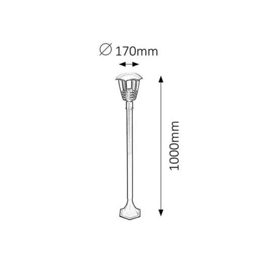 RÁBALUX Marseille 8568 Kültéri állólámpa IP44 230V, 50Hz
