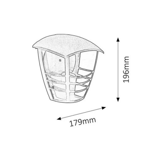 RÁBALUX Marseille 8570 Kültéri fali lámpa IP44 230V, 50Hz