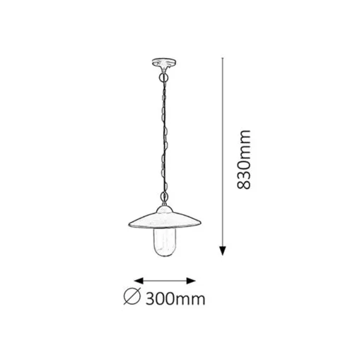 RÁBALUX Vigo 8687 Kültéri függeszték IP44 230V, 50Hz