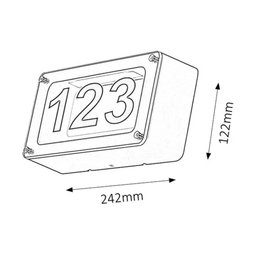 RÁBALUX Hannover 8747 Házszám világítás IP54 230V, 50Hz