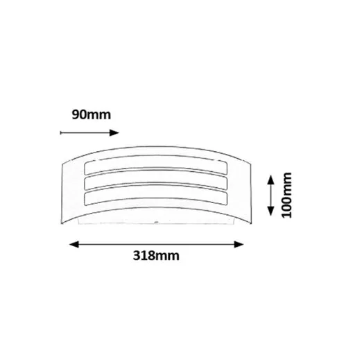 RÁBALUX Roma 8776 Kültéri fali lámpa IP44 230V, 50Hz