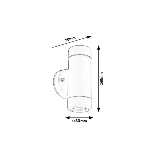 RÁBALUX Medina 8833 Kültéri fali lámpa IP44 230V, 50Hz