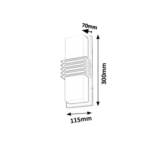 RÁBALUX Rodez 8940 Kültéri fali lámpa IP44 230V, 50Hz