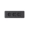 ELMARK 9106D SLIM FRAME 3xSHUKO SOCKET, BLACK