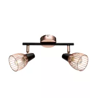 ELMARK 955AMBIX2 AMBIX SPOT 2XE14 FEKETE/RÉZ