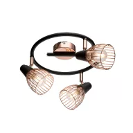 ELMARK 955AMBIX3 AMBIX SPOT 3XE14 FEKETE/RÉZ