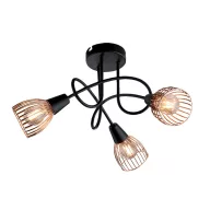 ELMARK 955AMBIX3R AMBIX SPOT 3XE14 FEKETE/RÉZ