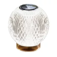   ELMARK 955DIAMOND230TGD DIAMOND LED TABLE LAMP 2W 3000K DIMMABLE, GOLD