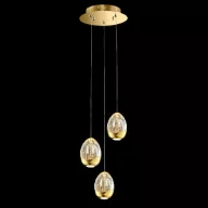   ELMARK 955GOLDEGG1430PGD GOLDEN EGG LED PENDANT 14.4W 3000K, GOLD