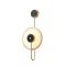 ELMARK 955NUBIA530BL NUBIA LED WALL LAMP 5W 3000K, BLACK+GOLD