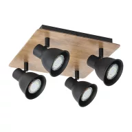 ELMARK 955RIKO4 RIKO SPOT 4xGU10 FEKETE/FA