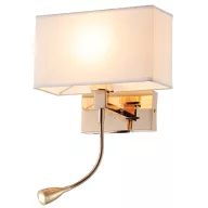  ELMARK 955ROSA330FGR ROSA LED WALL LAMP 3W 3000K + 1XE27, FRENCH GOLD