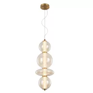   ELMARK 955SPLENDOR1830BC SPLENDOR LED PENDANT 18W 3000K, BRASS+COGNAC GLASS