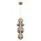 ELMARK 955SPLENDOR1830BSG SPLENDOR LED PENDANT 18W 3000K, BRASS+SMOKY GREY